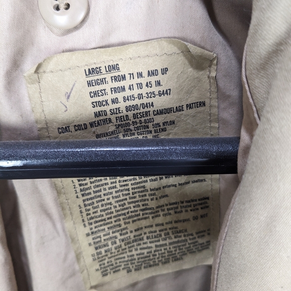 US Air Force Camouflage Jacket Large Long - Picture 2 of 9